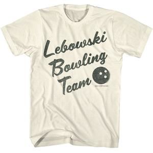Big Lebowski Bowling Team Natural T-Shirt